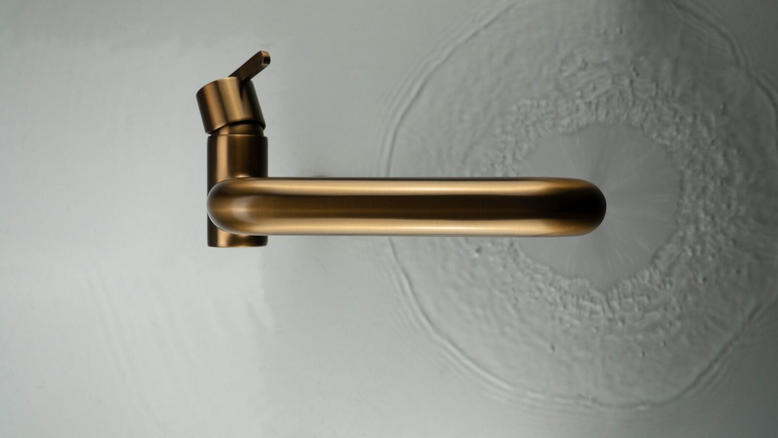 Basin Taps, SILIA Washbasin tap, tall, with rectangular spout, Deante