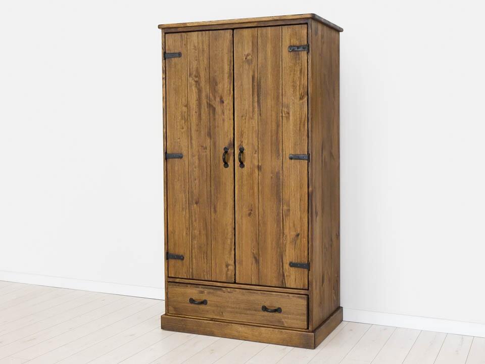 Wardrobes, Two-door Pine Wardrobe Rustyk 2D, SEART