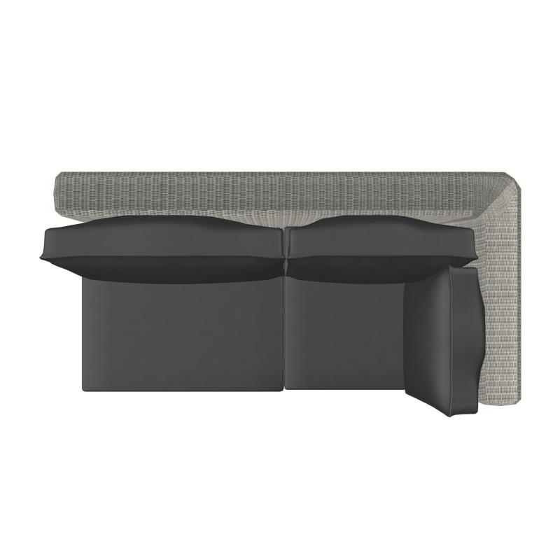 Kanapa ogrodowy 2 os WEST WESTKAN21PR33/M295 Miloo