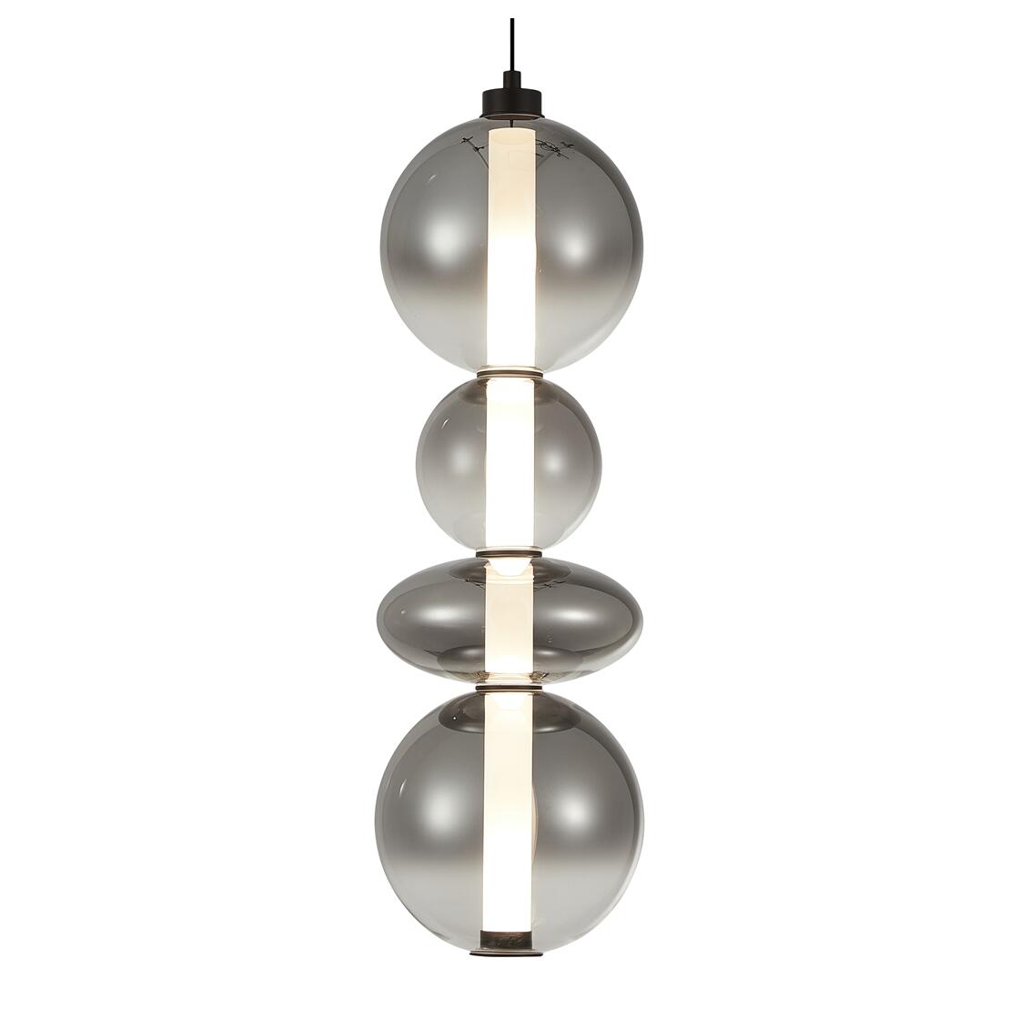 Hanging Lamps, LAMPA WISZĄCA DAPHNE SMOKED 36W, MILAGRO