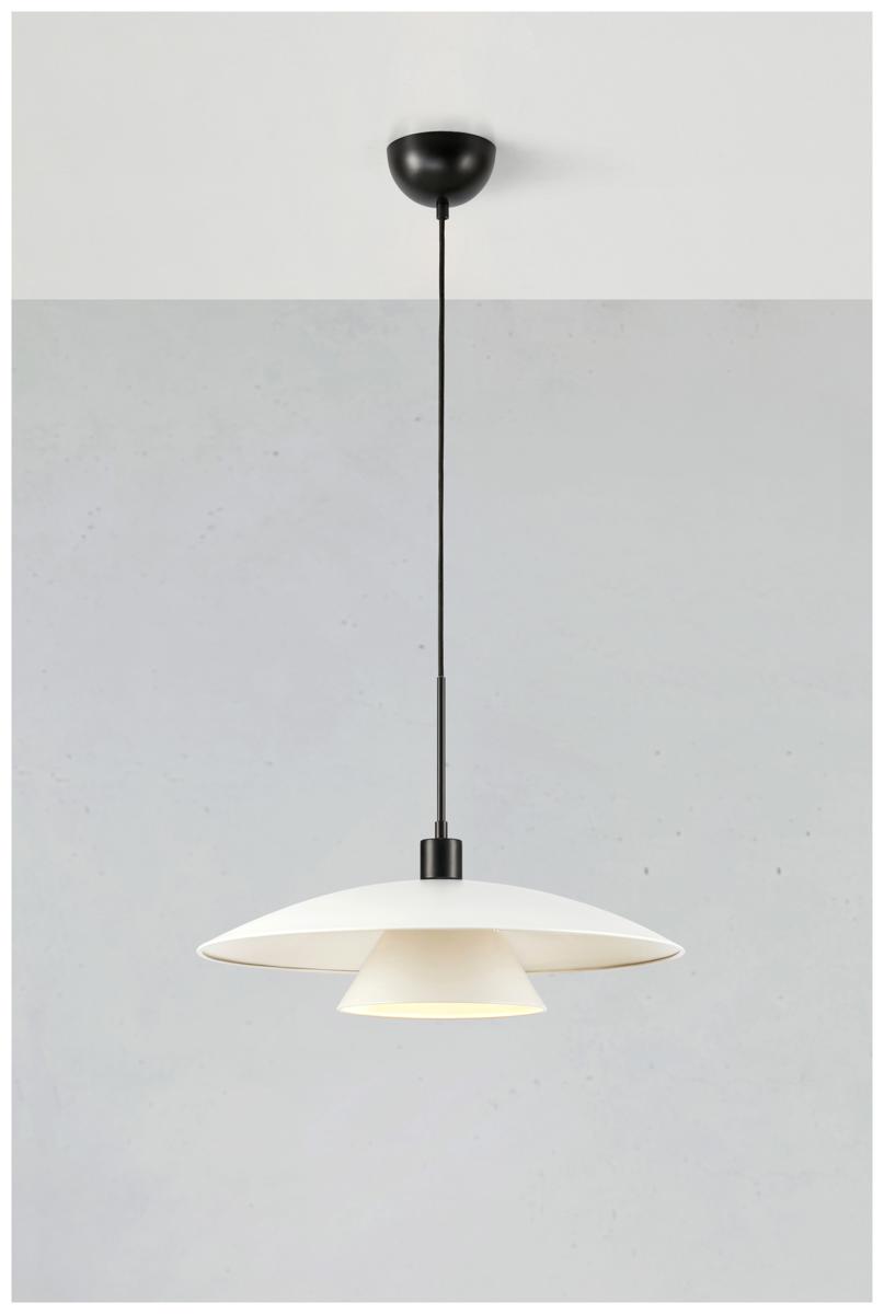 Lampy zwieszane, MILLINGE Pendant 1L Matt White/Black, Markslöjd Sp.z.o.o.