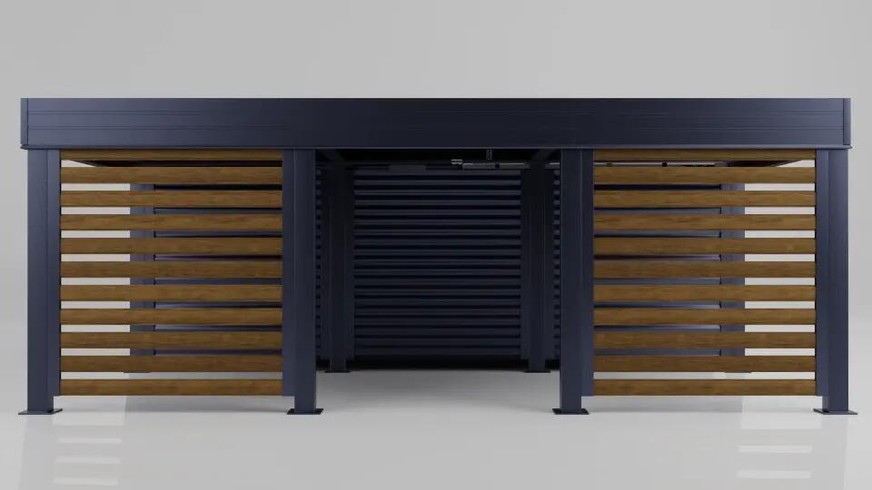 Sheds, Garage carport with integrated garage, FALA panel construction, HurtownikGroup Sp. z o.o.