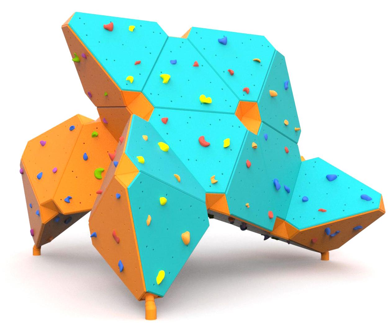 Climbing walls, Climbing wall ZigZag Boulder Y004, Grupa Techramps