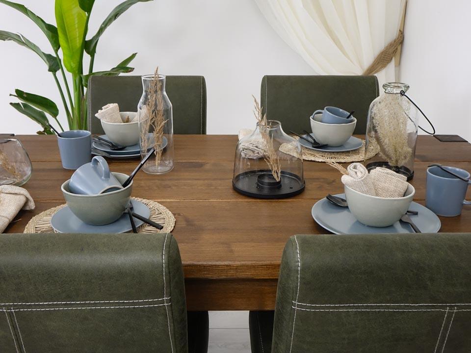 Tables, Pine Wood Dining Table Rustyk 1 - 90 x 140 / 160 / 180 cm, SEART