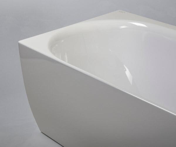 Corner Baths, RAVON Neo Left wall-mounted freestanding bathtub, RAVON