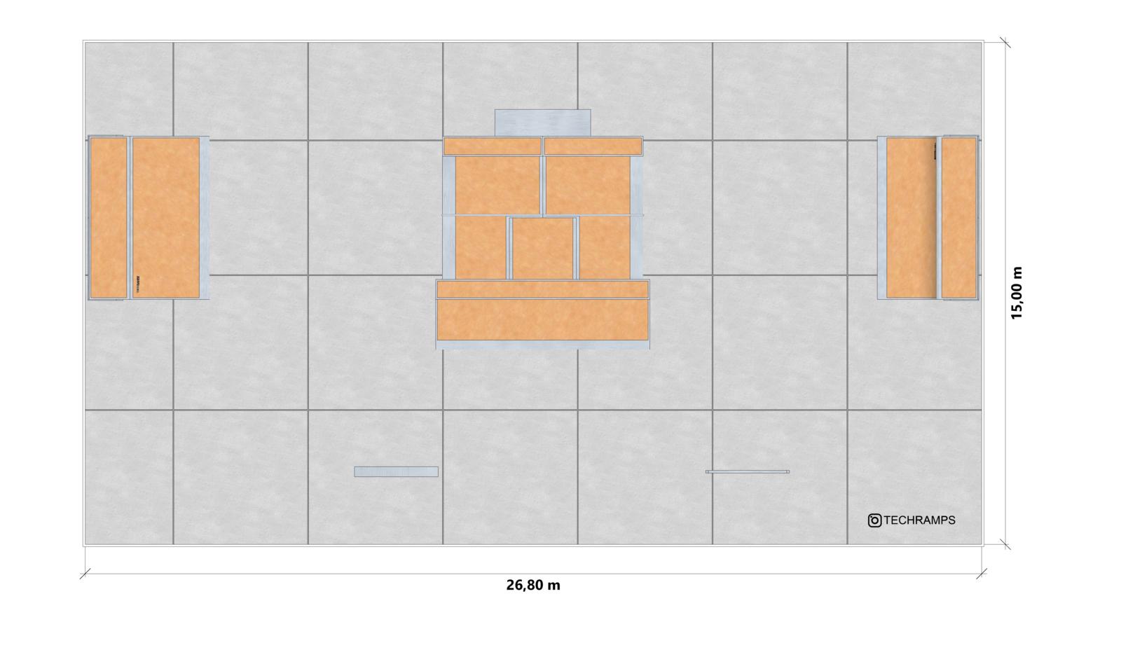 Skatepark, Sample Modular Skatepark PSM05, Grupa Techramps