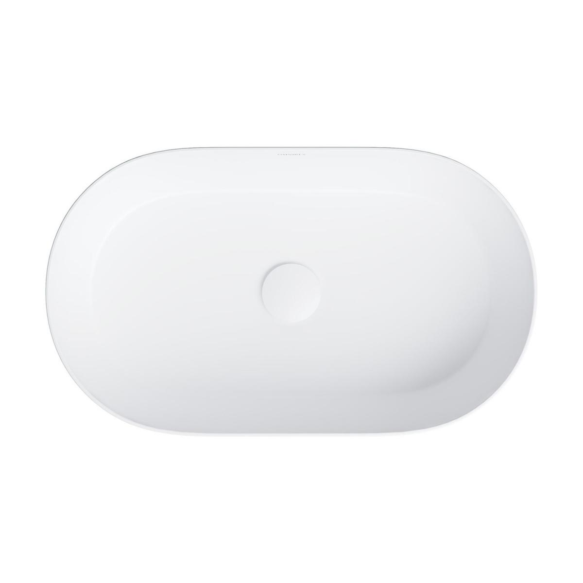 Over countertop washbasins, MESA  |  countertop basin, 53 x 32 cm, matt white, OMNIRES