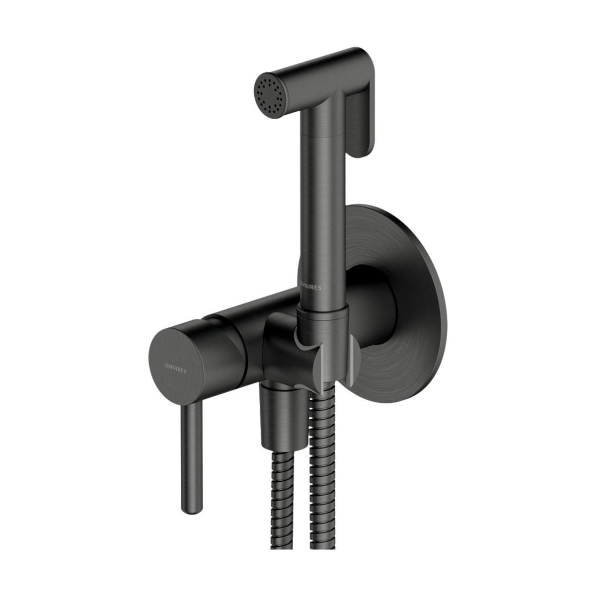 Bidet Taps, Y  |  bidet system for concealed installation, graphite, OMNIRES