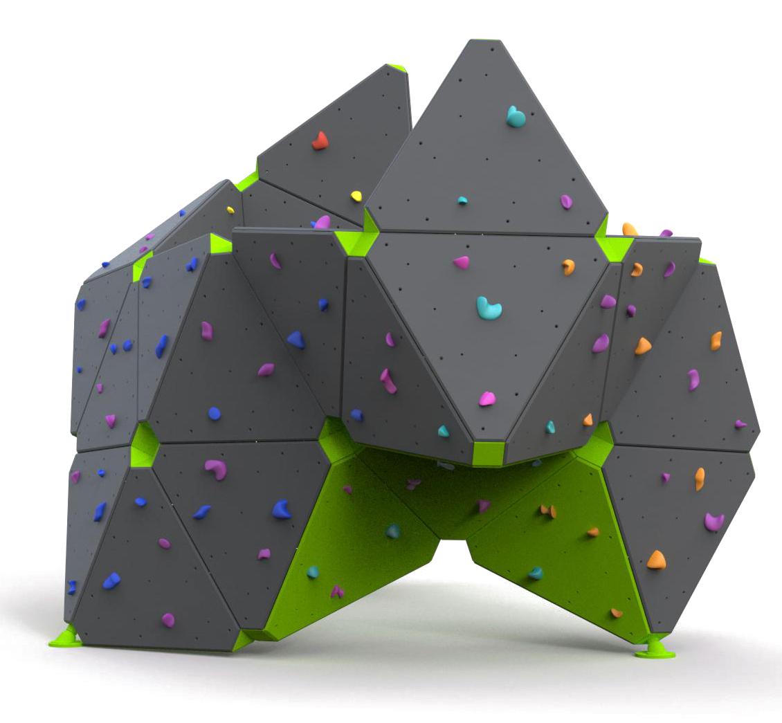 Climbing walls, Climbing wall ZigZag Boulder Z005, Grupa Techramps
