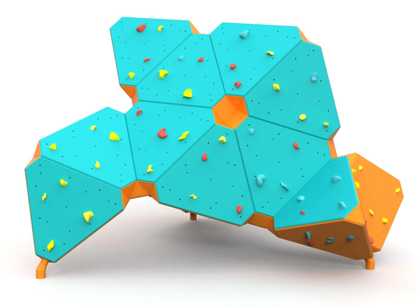 Climbing walls, Climbing wall ZigZag Boulder Y004, Grupa Techramps