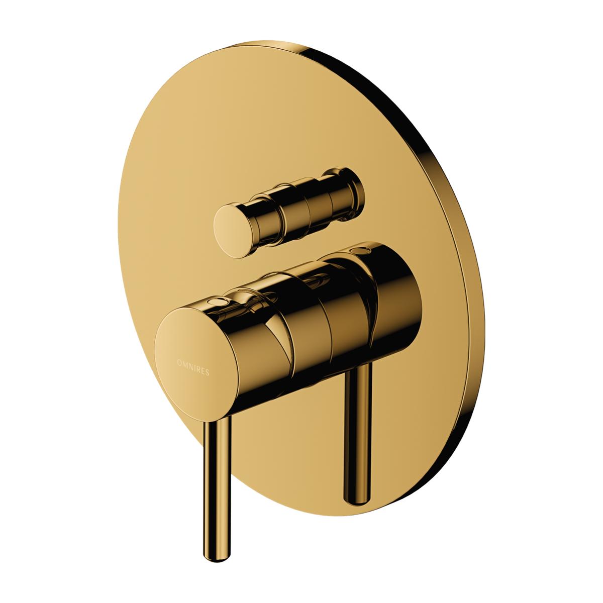 Bath Taps, Y Y1235GL - Shower/bath mixer for concealed installation, gold, OMNIRES