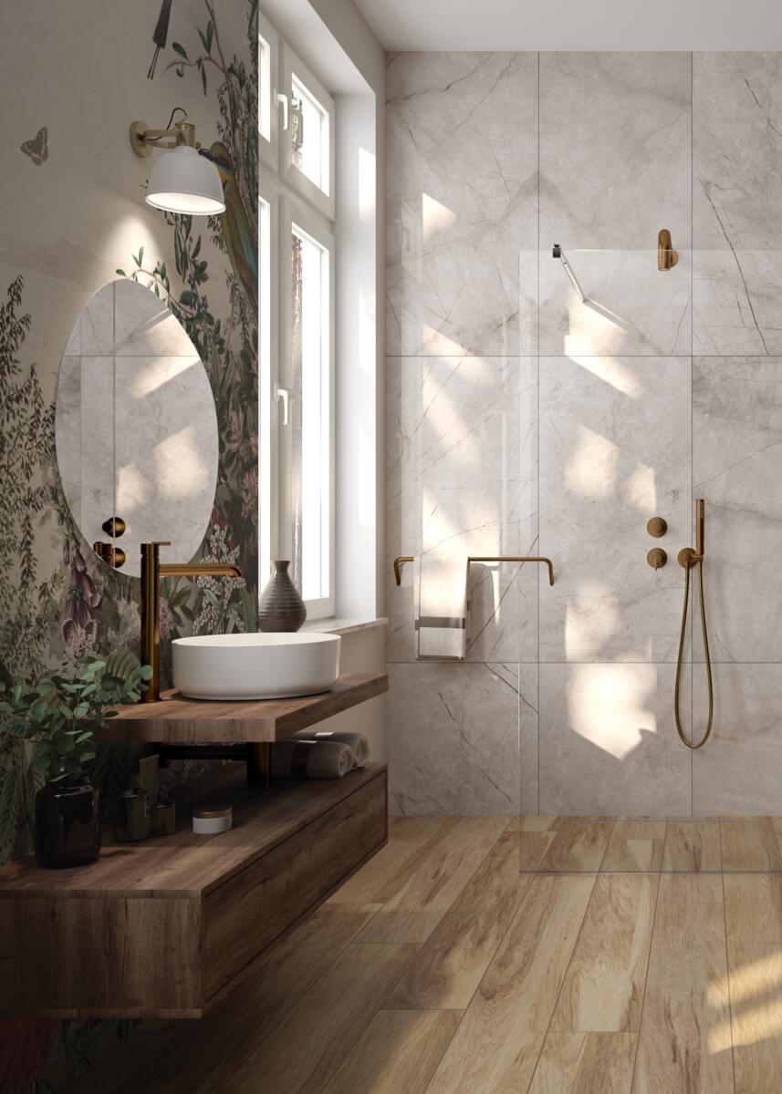 Shower Faucets, SILIA Concealed shower set, with a fixed shower head, Deante