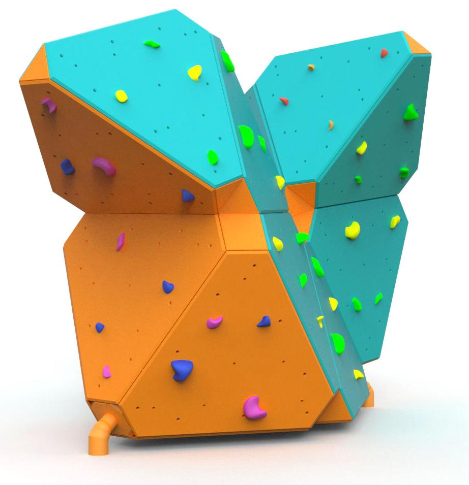 Climbing walls, Climbing wall ZigZag Boulder Y002, Grupa Techramps