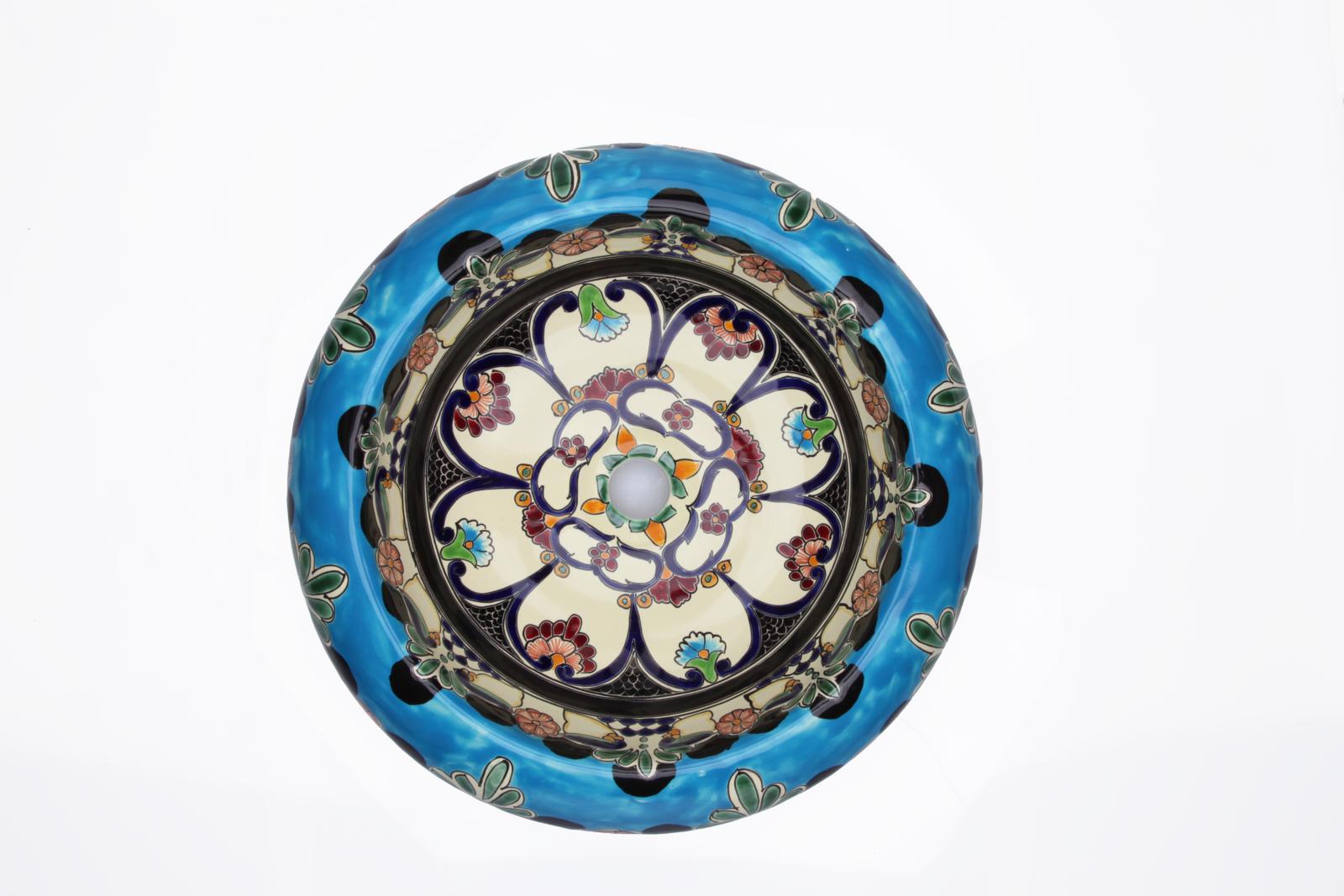 Over countertop washbasins, La Reina - Hand-painted countertop Washbasin from Mexico, Cerames
