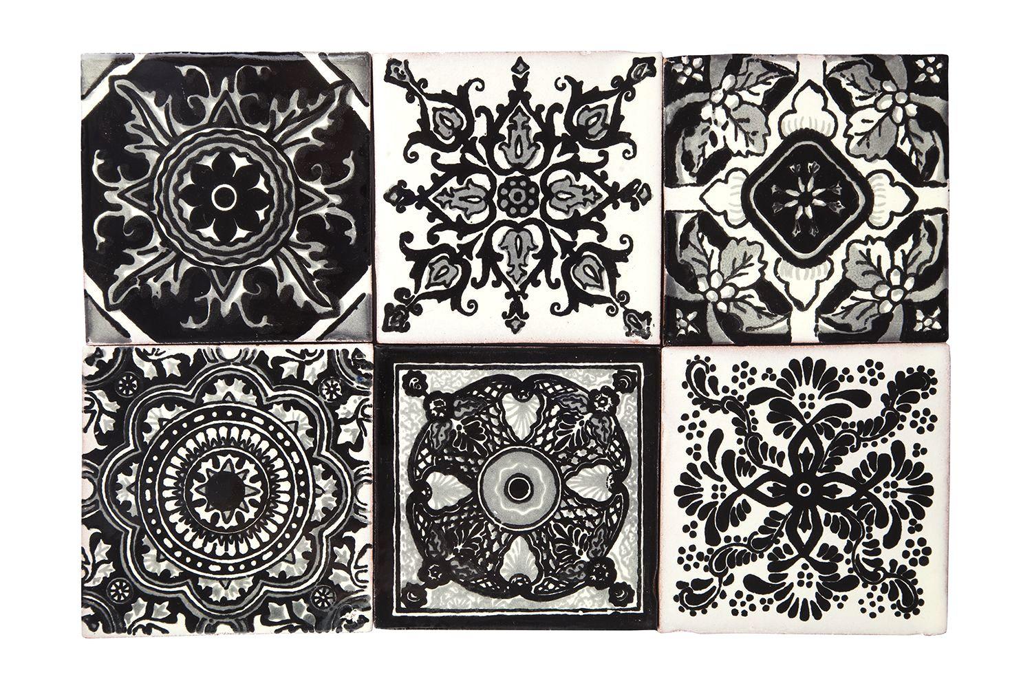 Idan - Patchwork mexicain noir et blanc - 30 pièces | Mix-7 | Cerames -  ArchiUp.com - A free BIM \u0026 CAD objects library, image size:1500x1000
