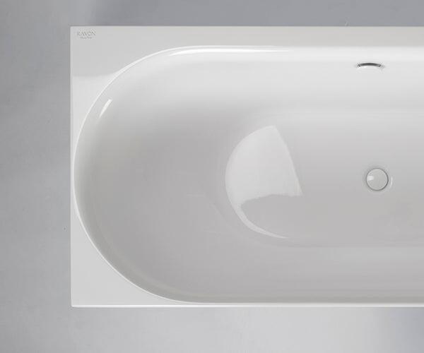 Corner Baths, RAVON Neo Left wall-mounted freestanding bathtub, RAVON