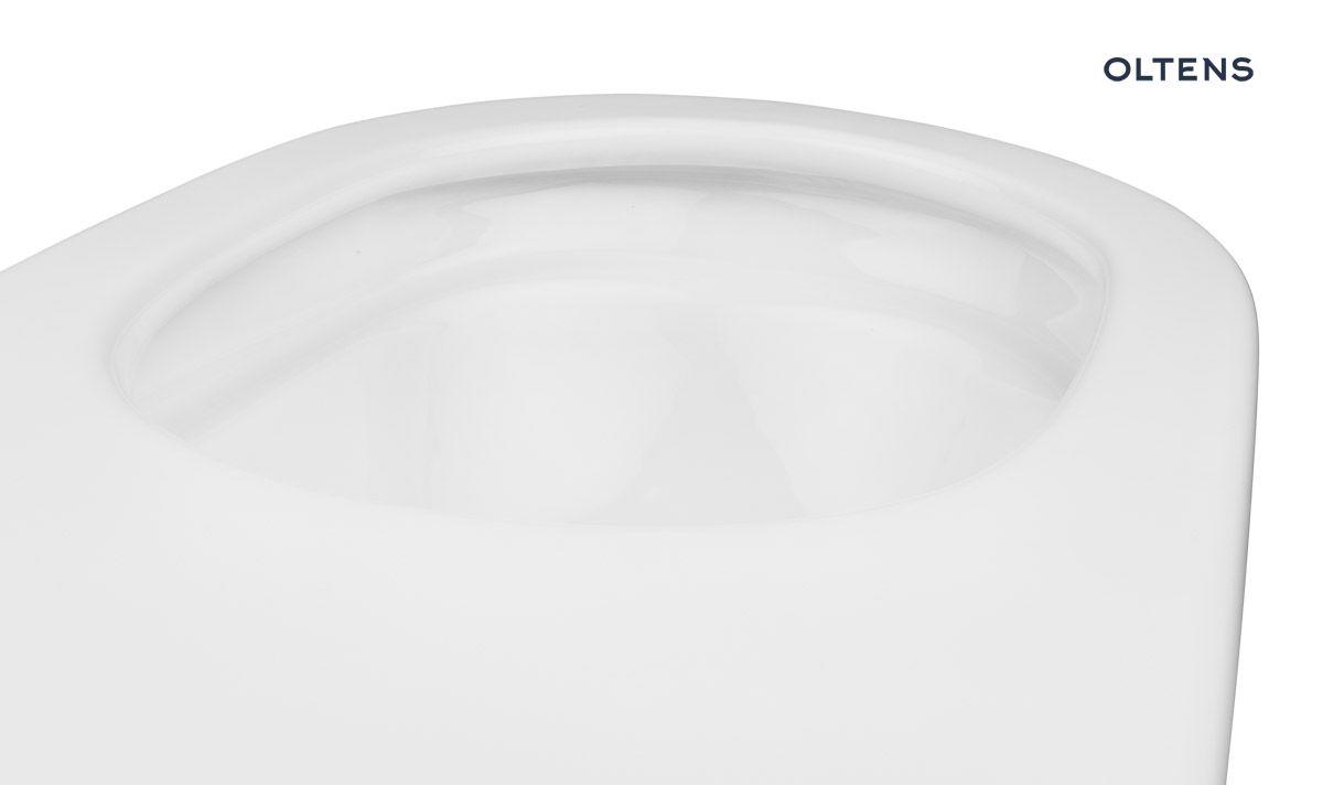 Miski WC wiszące, Oltens Hamnes miska WC wisząca PureRim z deską wolnoopada.Ovan Slim, OLTENS