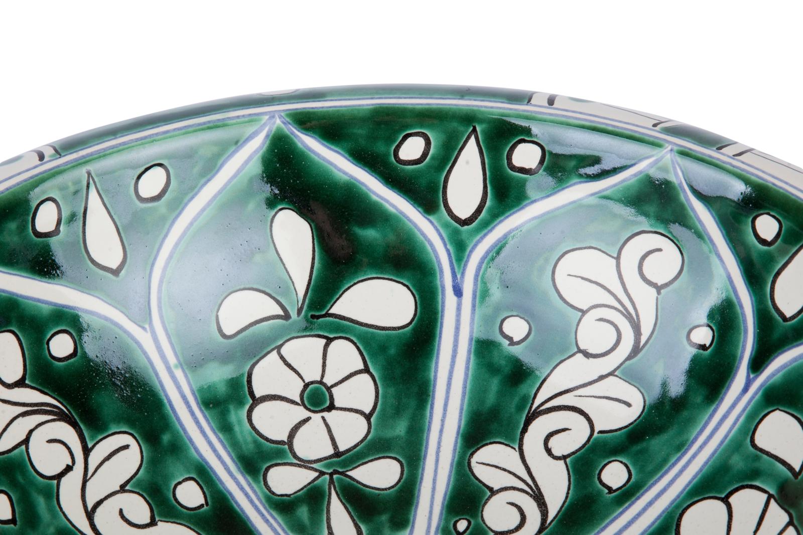 Over countertop washbasins, Bail - hand-painted countertop Washbasin from Mexico, Cerames