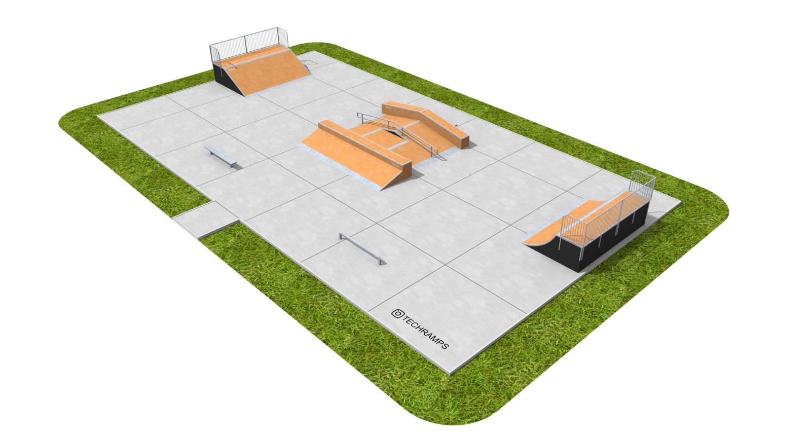 Skatepark, Sample Modular Skatepark PSM05, Grupa Techramps