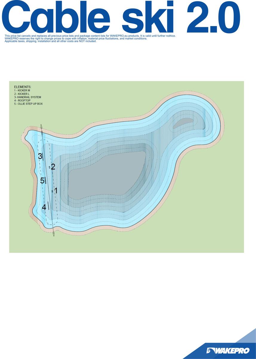 Wakepark, Cable ski 2.0, Grupa Techramps