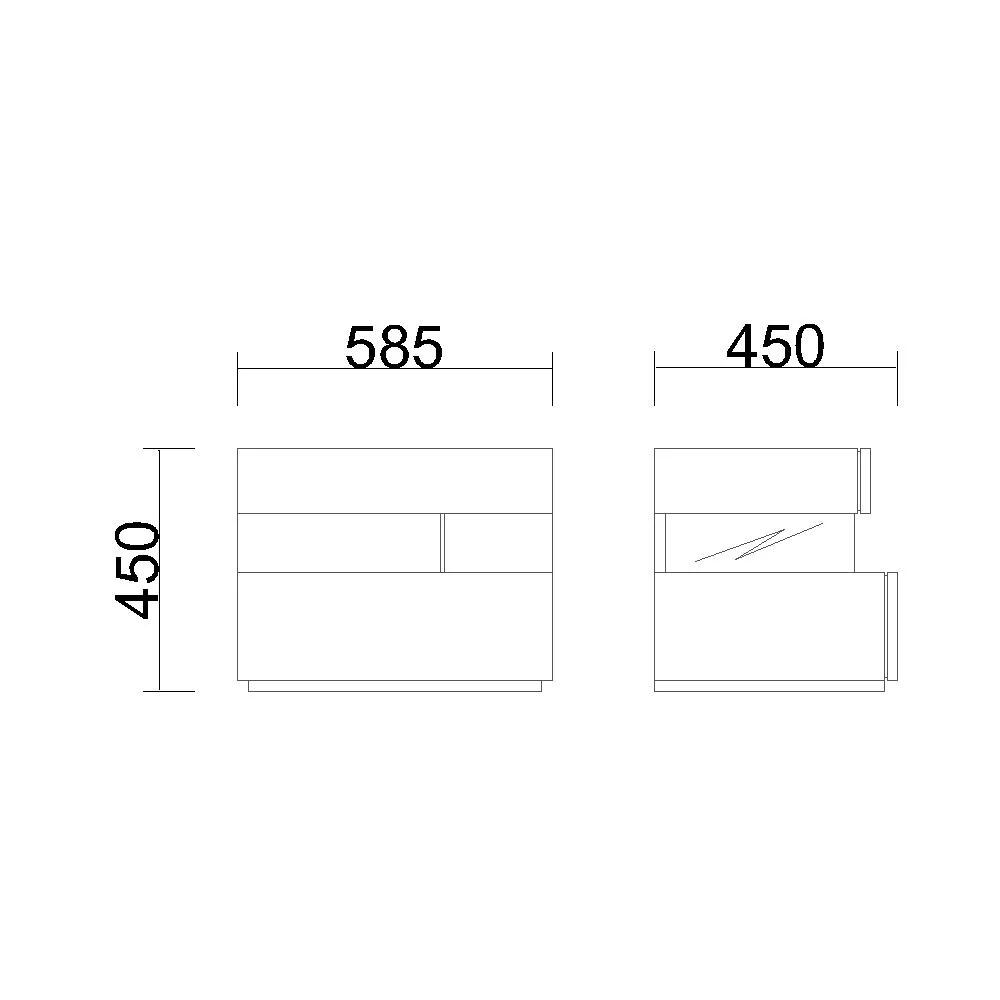 Szafki, Szafka nocna OPAL II, Pocco Novo