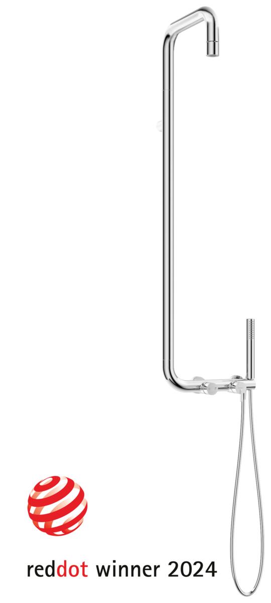 Shower heads, SILIA Shower column, with shower mixer, Deante