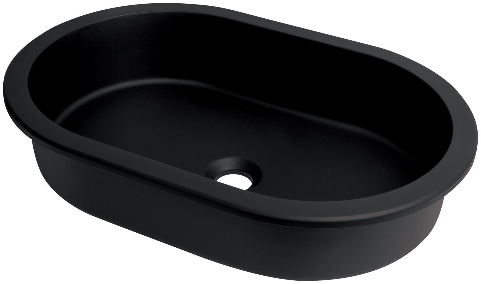 Under countertop, SILIA Granite washbasin, undermount/inset, Deante