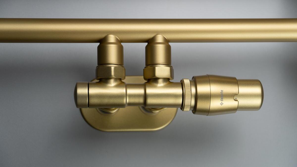 Grzejniki, SILIA - Grzejnik łazienkowy - wysokość 85 cm - złoty mat - AGI_RG31, Deante