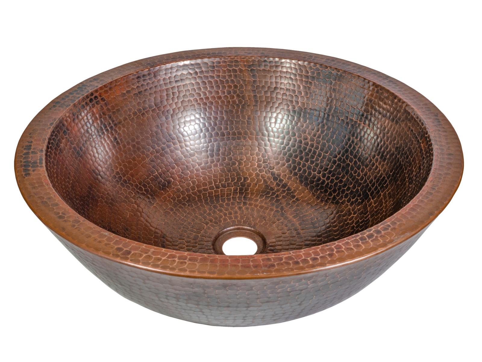 Over countertop washbasins, Marisol - countertop washbasin from hand-forged copper, Cerames