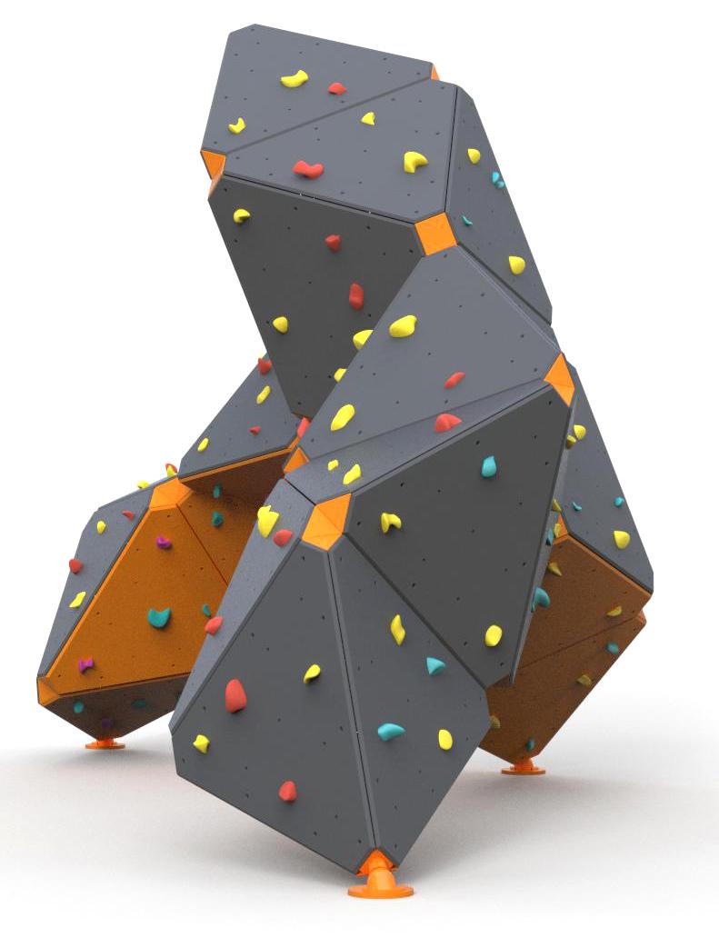 Climbing wall ZigZag Boulder Z003 Grupa Techramps A