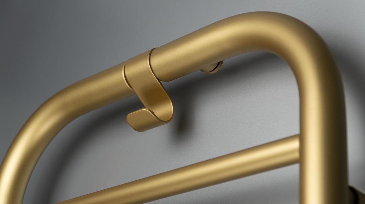 Grzejniki, SILIA - Grzejnik łazienkowy - wysokość 85 cm - złoty mat - AGI_RG31, Deante