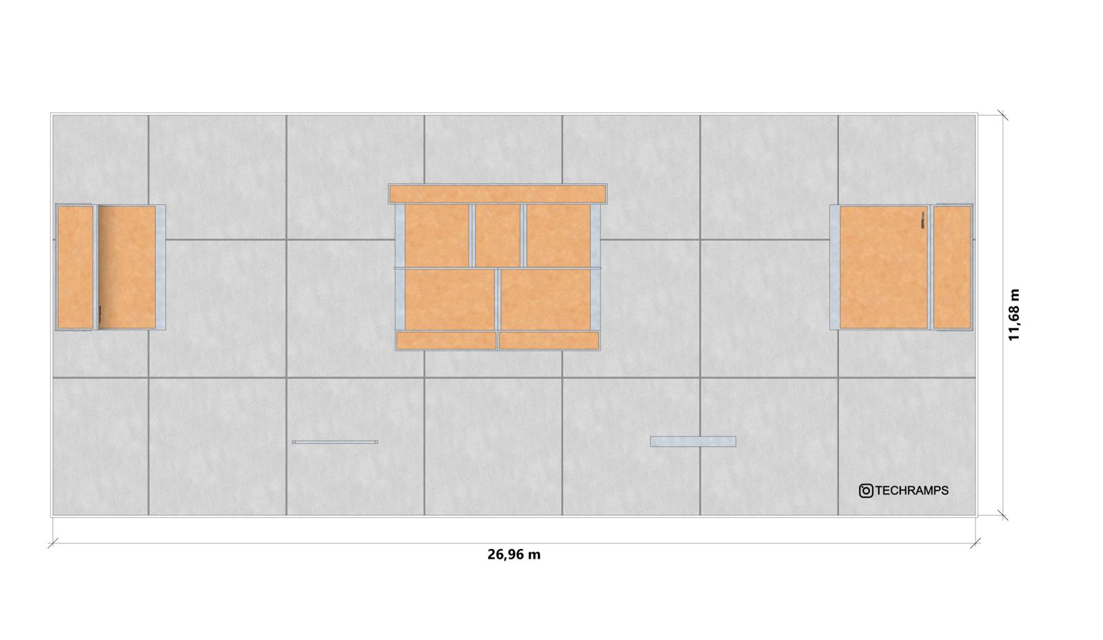 Skatepark, Sample Modular Skatepark PSM10, Grupa Techramps