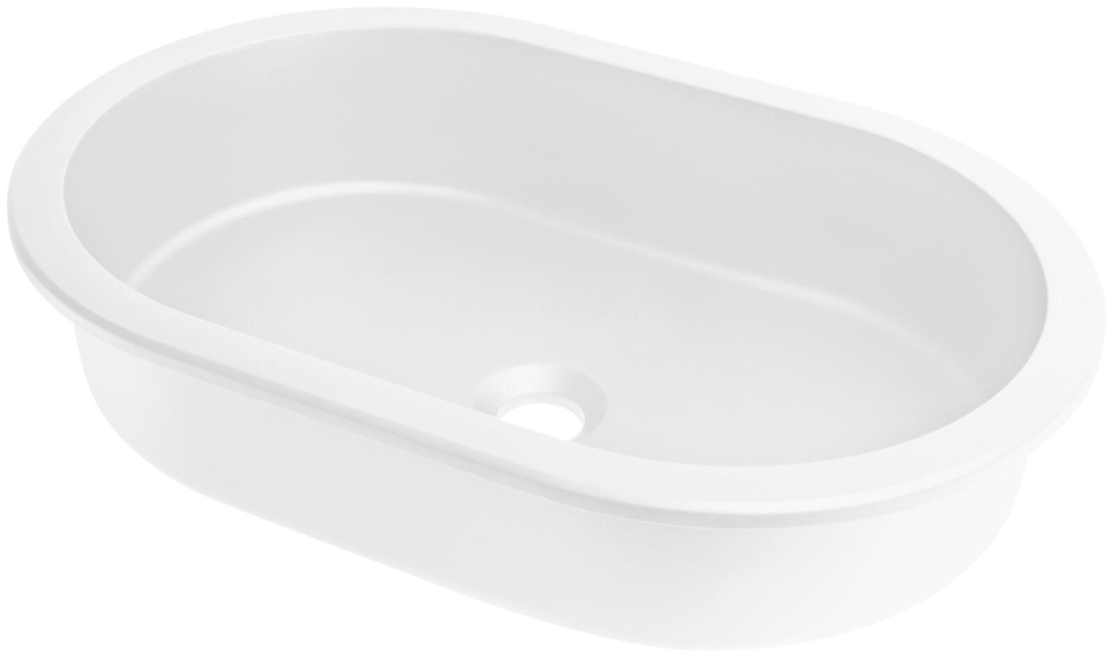 Under countertop, SILIA Granite washbasin, undermount/inset, Deante