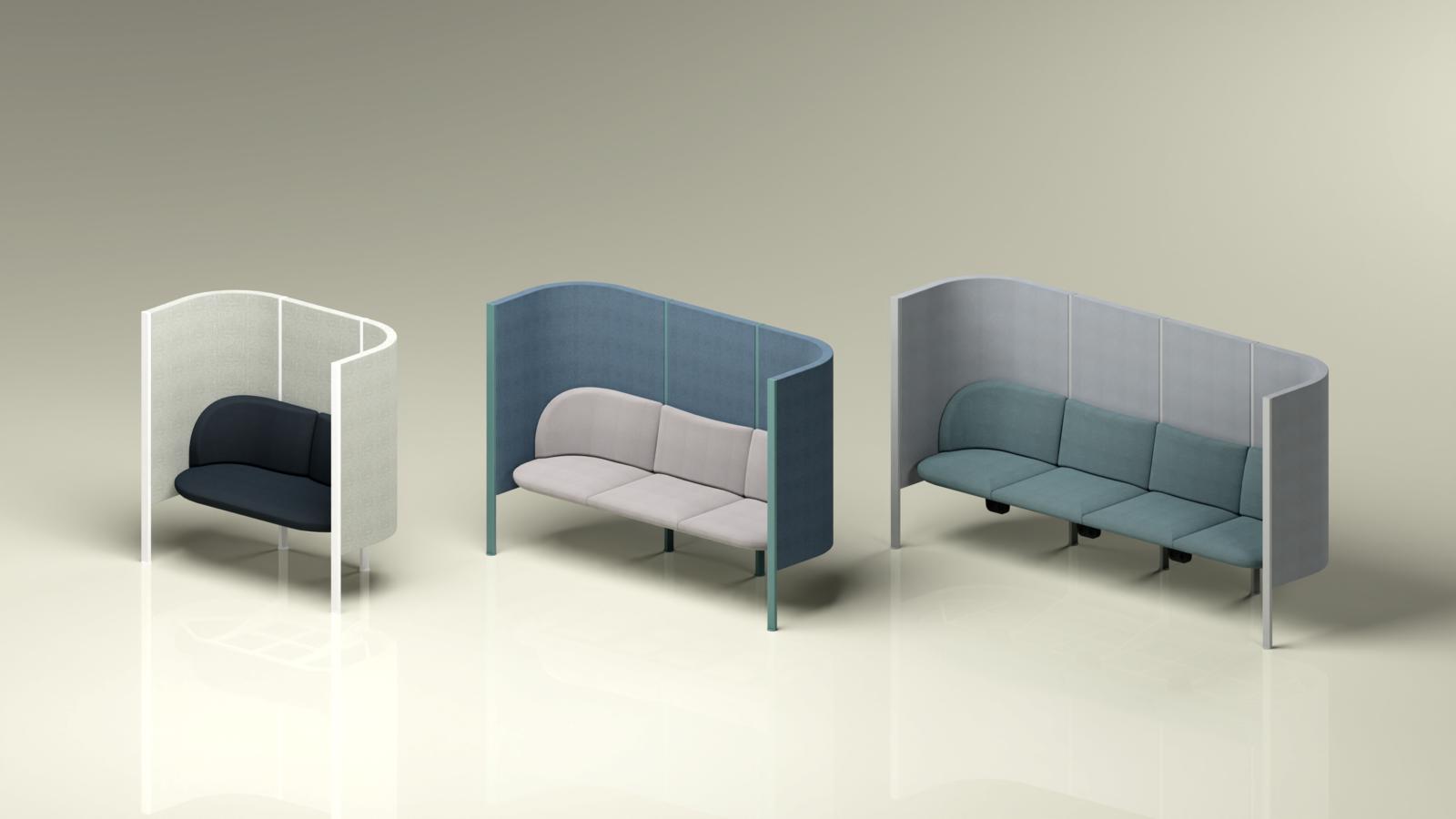 Acoustic furniture, SafeSpot - Acoustic seating, MARO Office Furniture