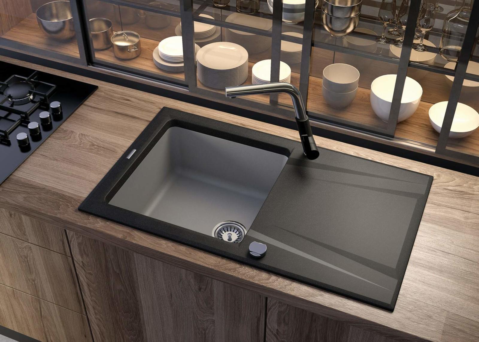 Baterie kuchenne, Bateria kuchenna z wyciąganą wylewką, Deante