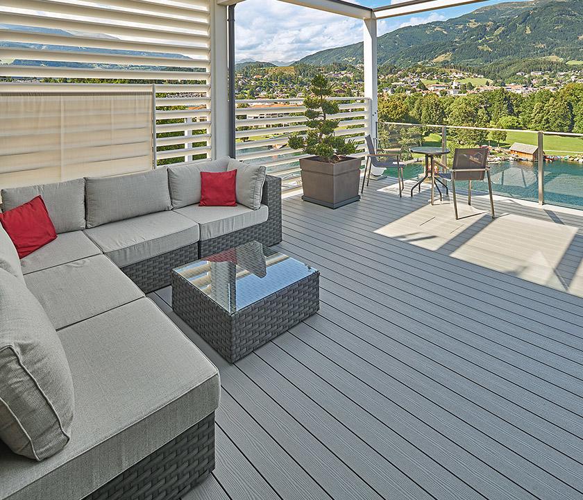 Deski tarasowe, Deski kompozytowe Majestic Massive Pro, Deceuninck Polska