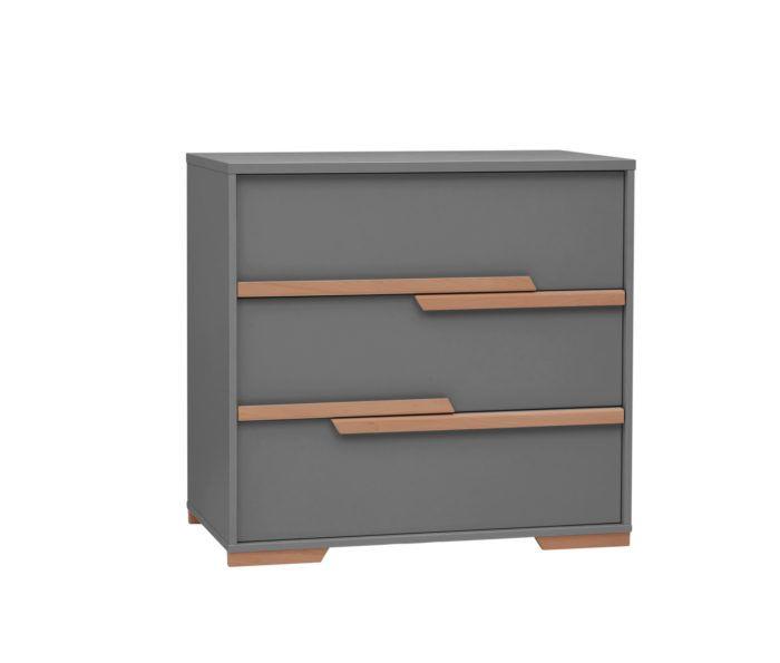 Kredensy i Komody, KOMODA 3-SZUFLADOWA SNAP, pinio