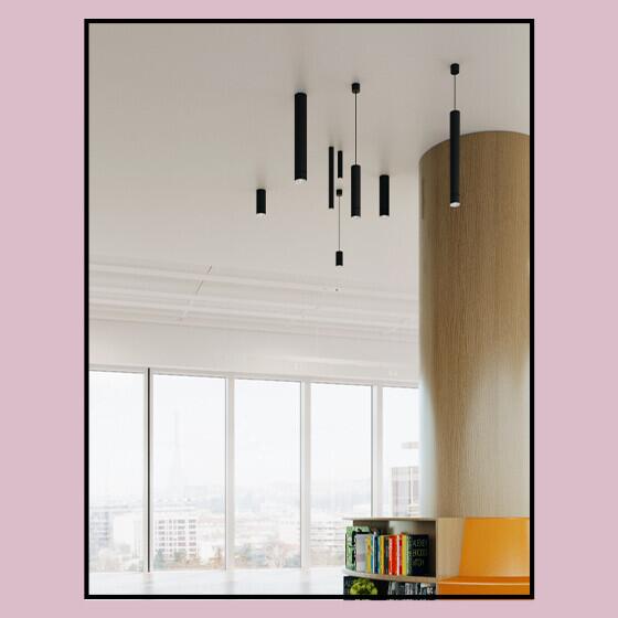 Lighting Systems, PET midi rift LED suspended, AQForm