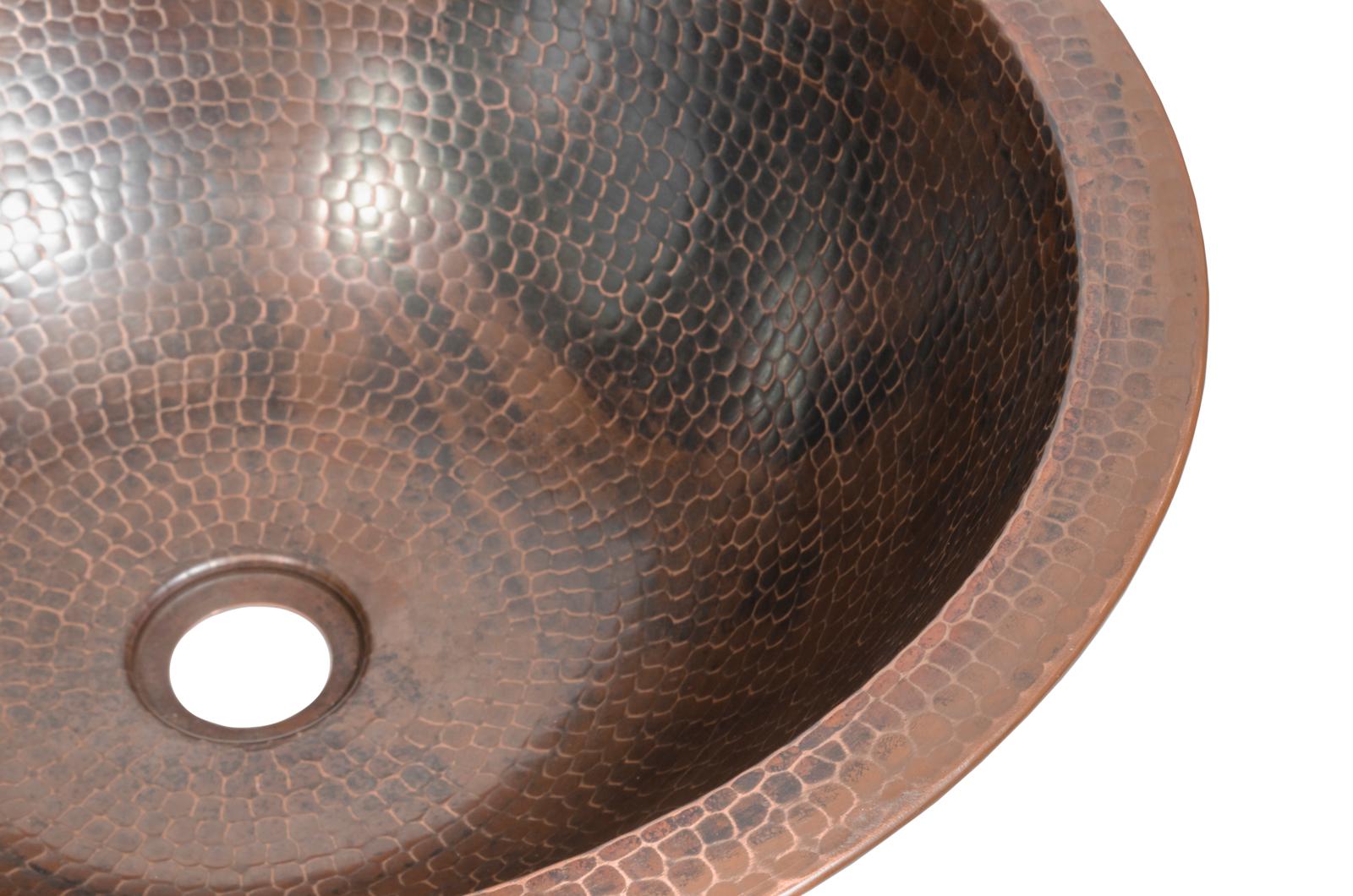Over countertop washbasins, Marisol - countertop washbasin from hand-forged copper, Cerames