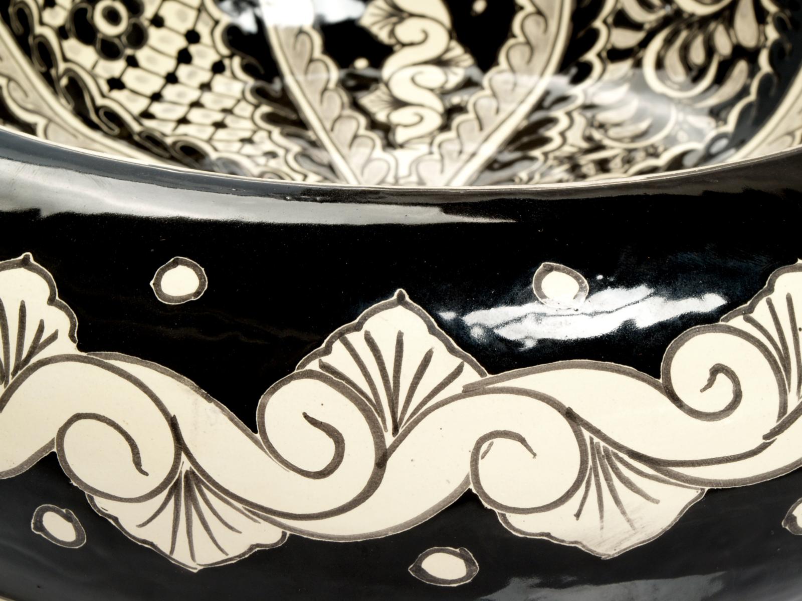 Umywalki nablatowe, Atalaya - Ręcznie malowana nablatowa umywalka z Meksyku, Cerames