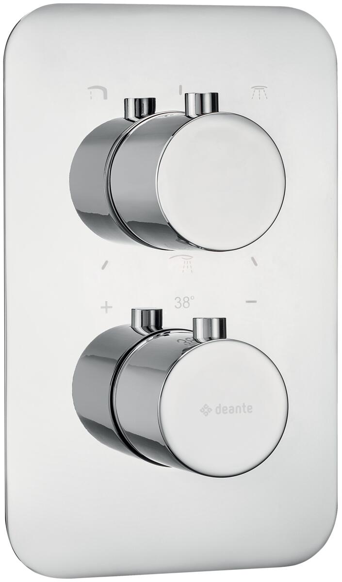 Exposed shower systems, THERM - External element, for thermostatic BOX - chrome, Deante