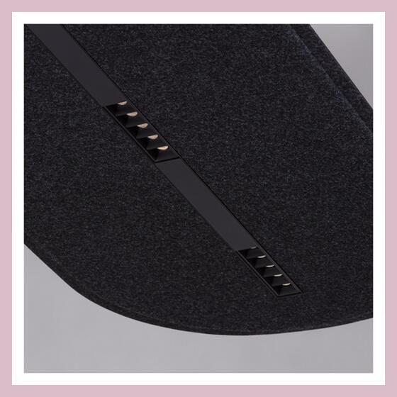 Lampy zwieszane, AQfelt OVALL RAFTER points LED section zwieszany, AQForm