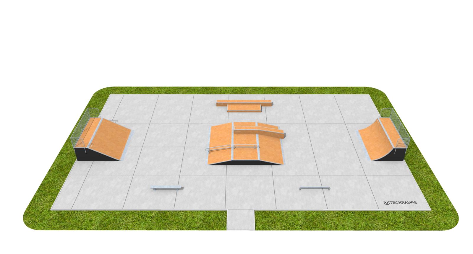 Skatepark, Muestra Skatepark Modular PSM07, Grupa Techramps