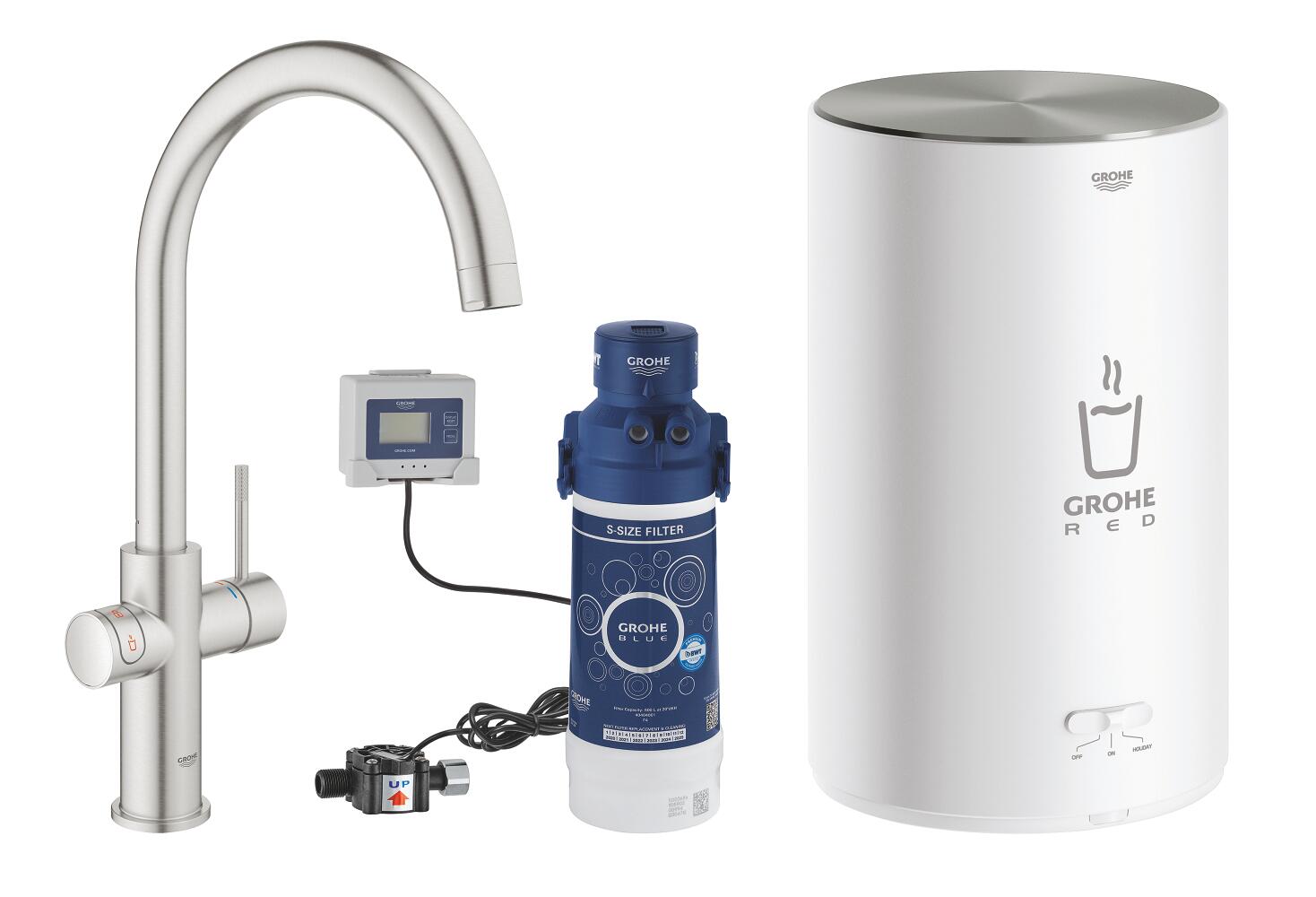 GROHE Red Duo Wylewka i bojler w rozmiarze M 30083DC1 | 30083DC1 ...