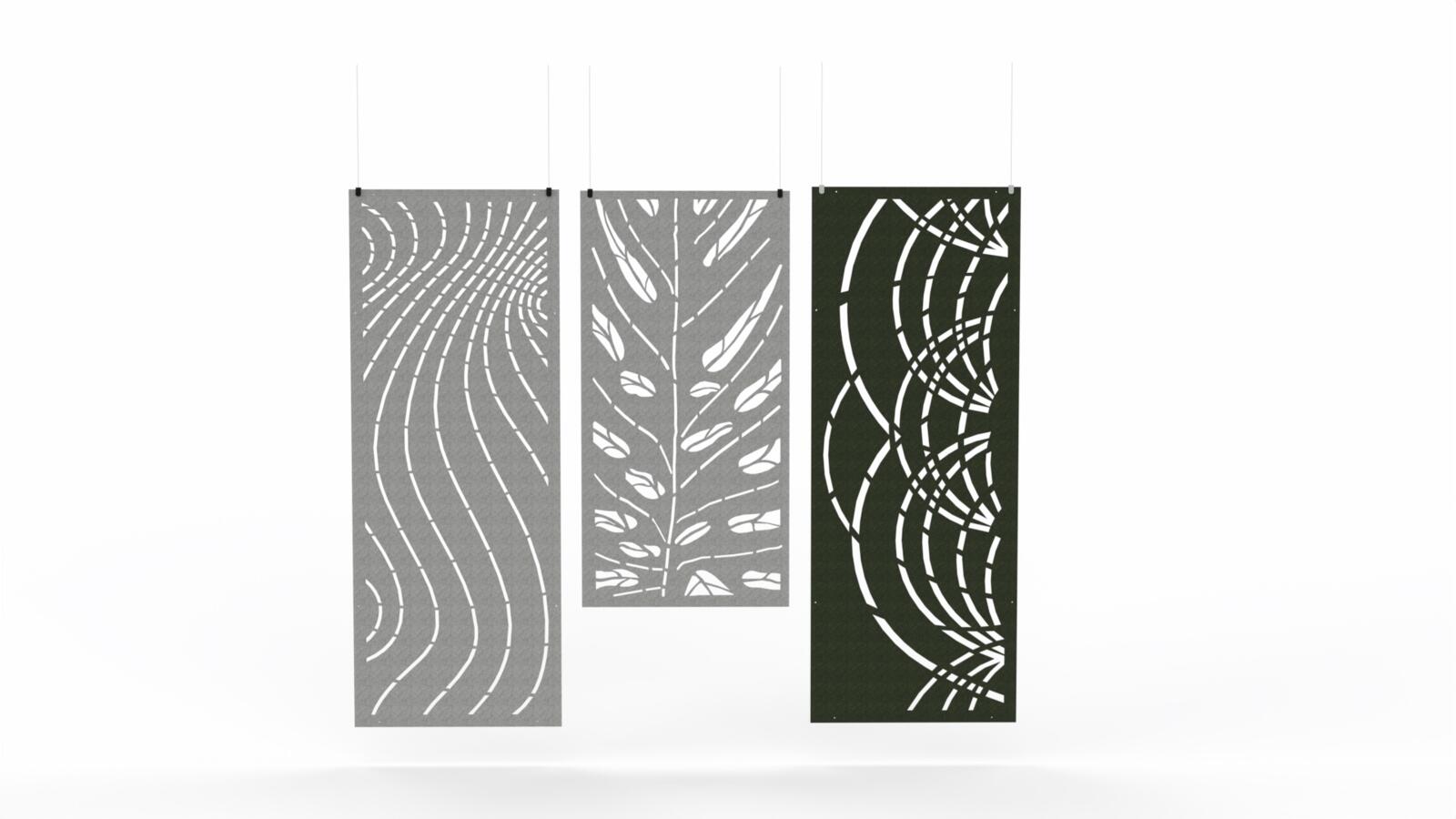 Hängedekorationen, Texo - Filzvorhänge als Raumteiler, MARO Office Furniture