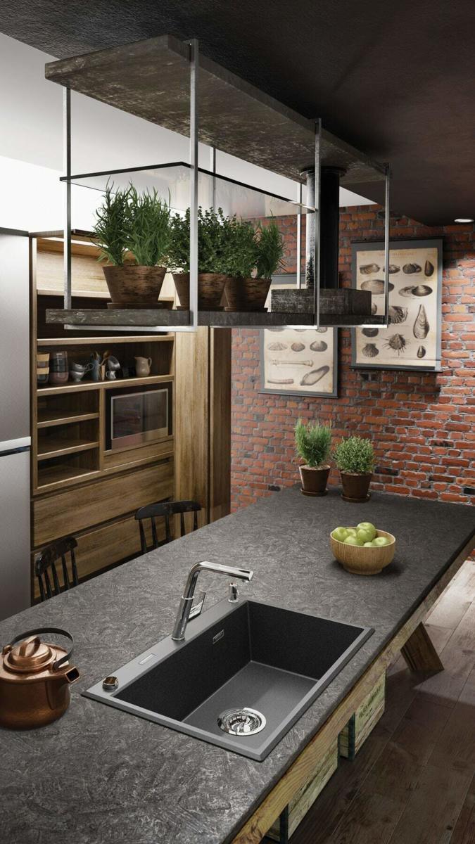 Baterie kuchenne, Bateria kuchenna z wyciąganą wylewką, Deante