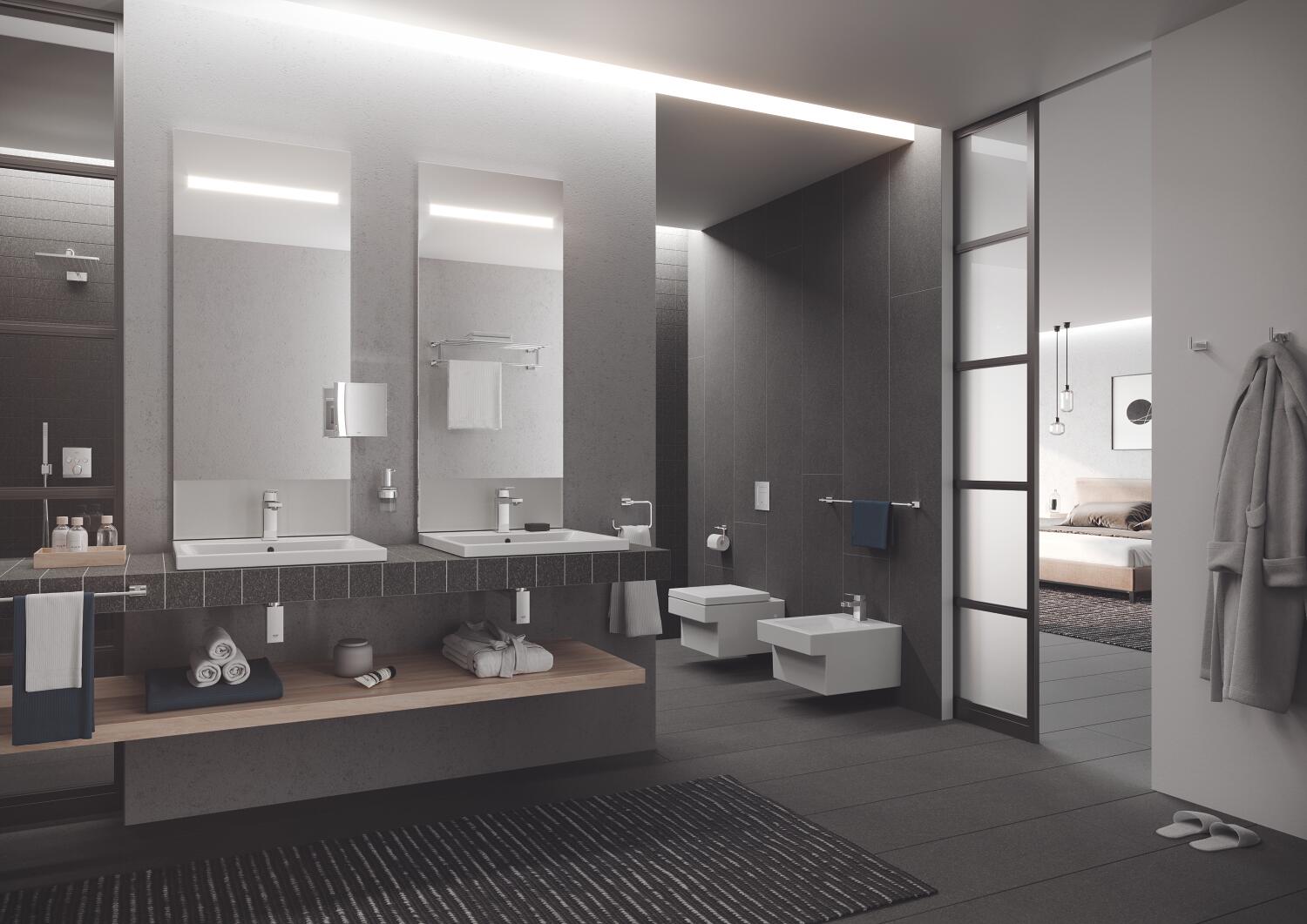Umywalki blatowe, Cube Ceramika Umywalka wpuszczana w blat 60 cm 3947900H, GROHE