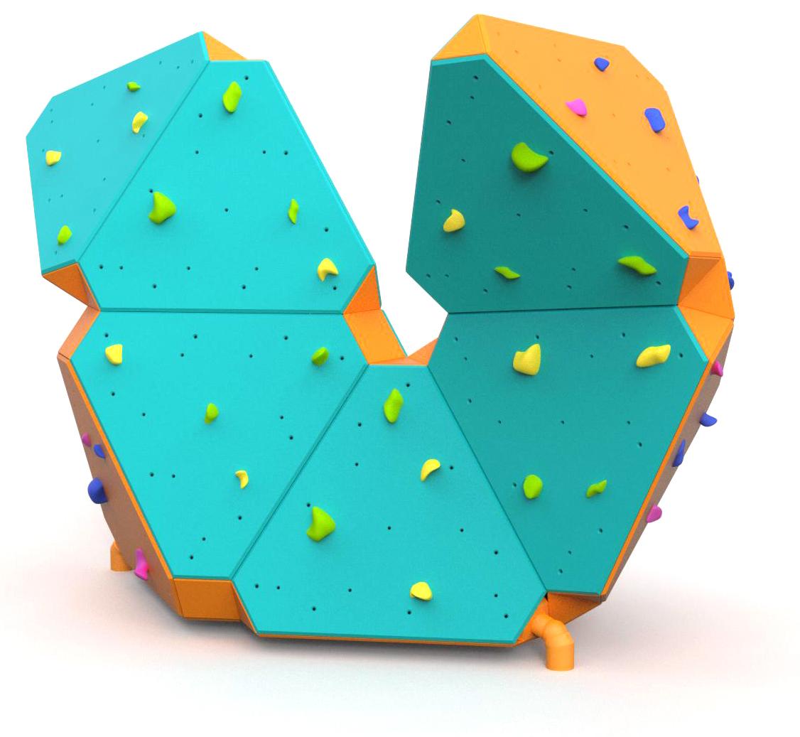 Climbing walls, Climbing wall ZigZag Boulder Y002, Grupa Techramps