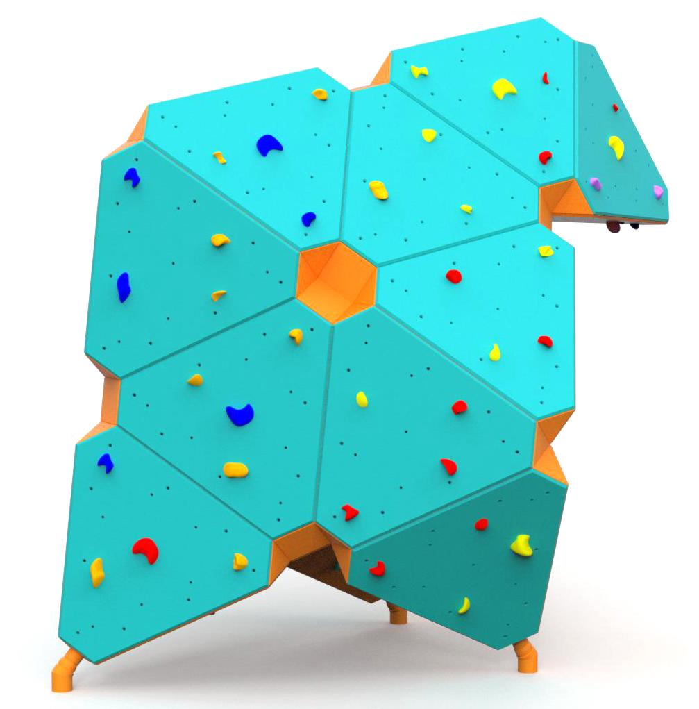 Climbing walls, Climbing wall ZigZag Boulder Y003, Grupa Techramps