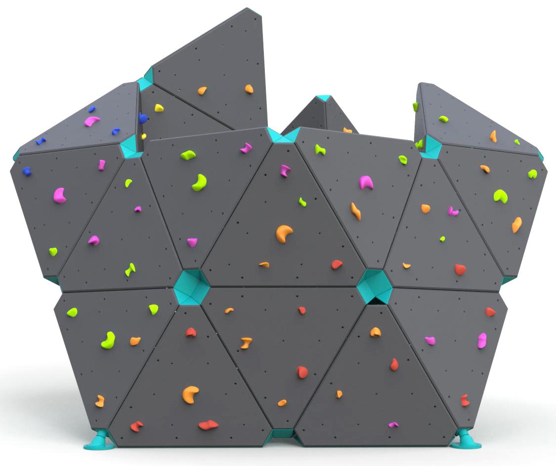 Kletterwände, Kletterwand ZigZag Boulder Z008, Grupa Techramps